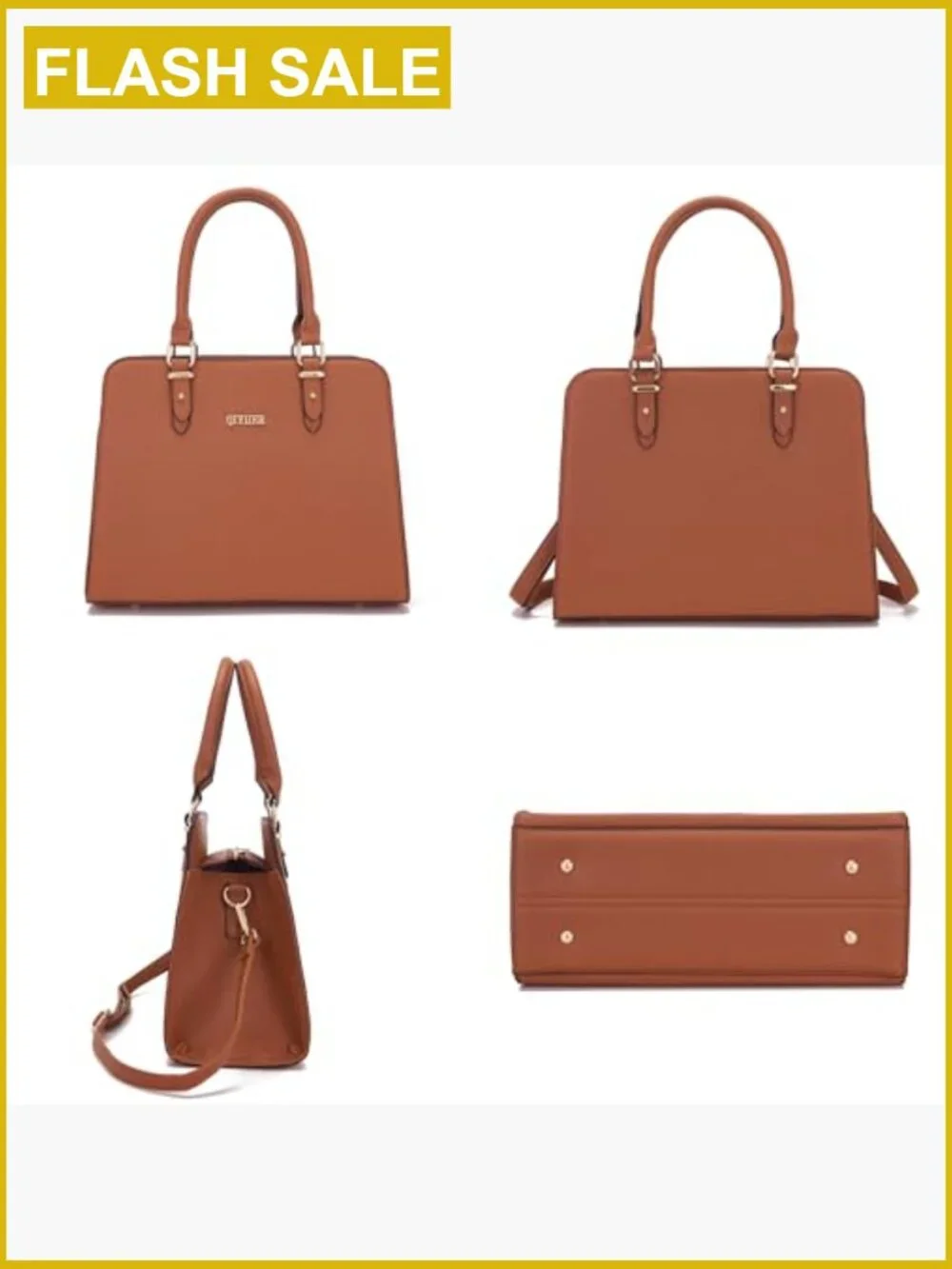 Satchel Purse Set Top Handle Bag Work Tote 2pcs